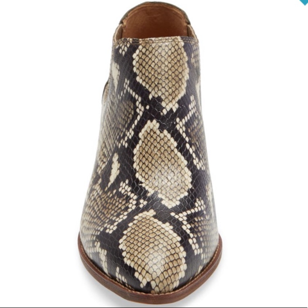 NEW Madewell Sonia Chelsea Snakeskin Print Boot - Picture 4 of 16